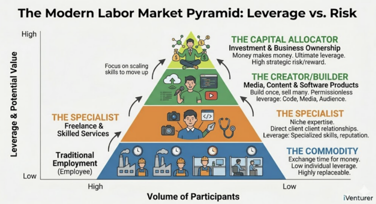 График 5. Пирамида современного рынка труда (The Modern Labor Market Pyramid)
