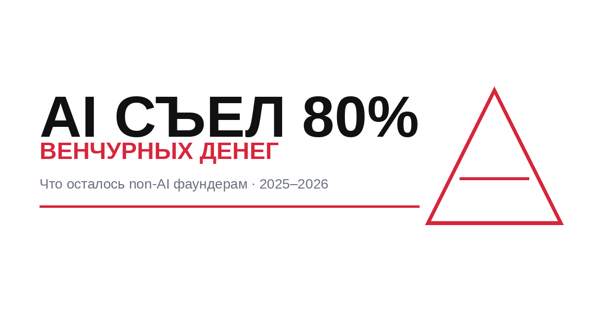 AI съел 80% венчурных денег