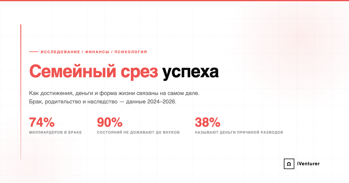 Семейный срез успеха: как достижения, деньги и форма жизни связаны на самом деле